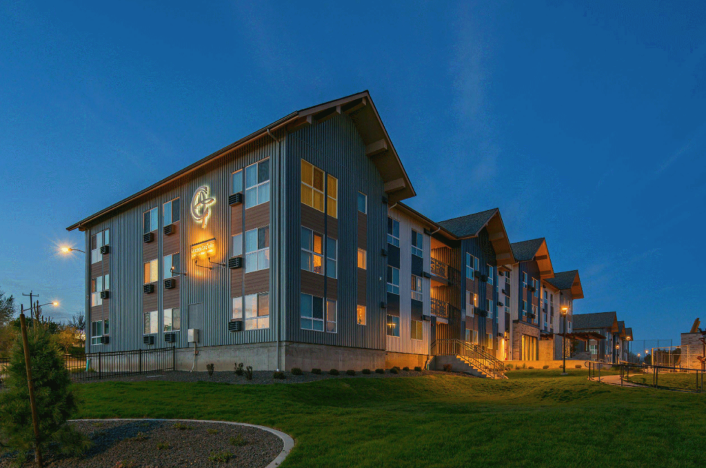 Photo of a finished Gonzaga housing project