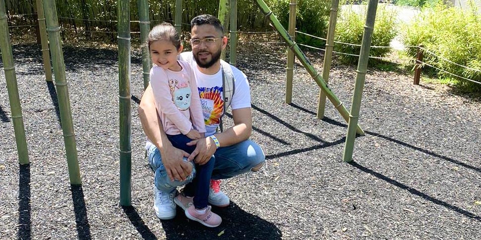 Photo of Orlando Fontanez and his daughter Najla.